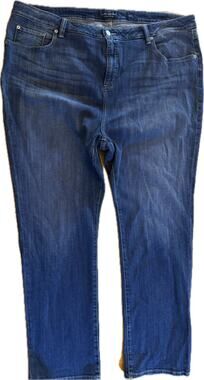 Lucky Brand Emma Straight Jeans Womens 24W Dark Wash Blue Stretch